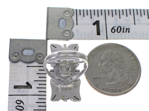 Southwestern Turquoise Silver Ring Size 6 YX79980